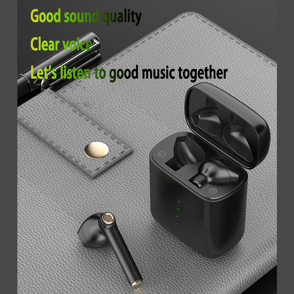 HD-S16 True Wireless BT Headset Sports Earphones Business Earbuds Stereo Touch Control for iPhone Noise Reduction Mini Headphones
