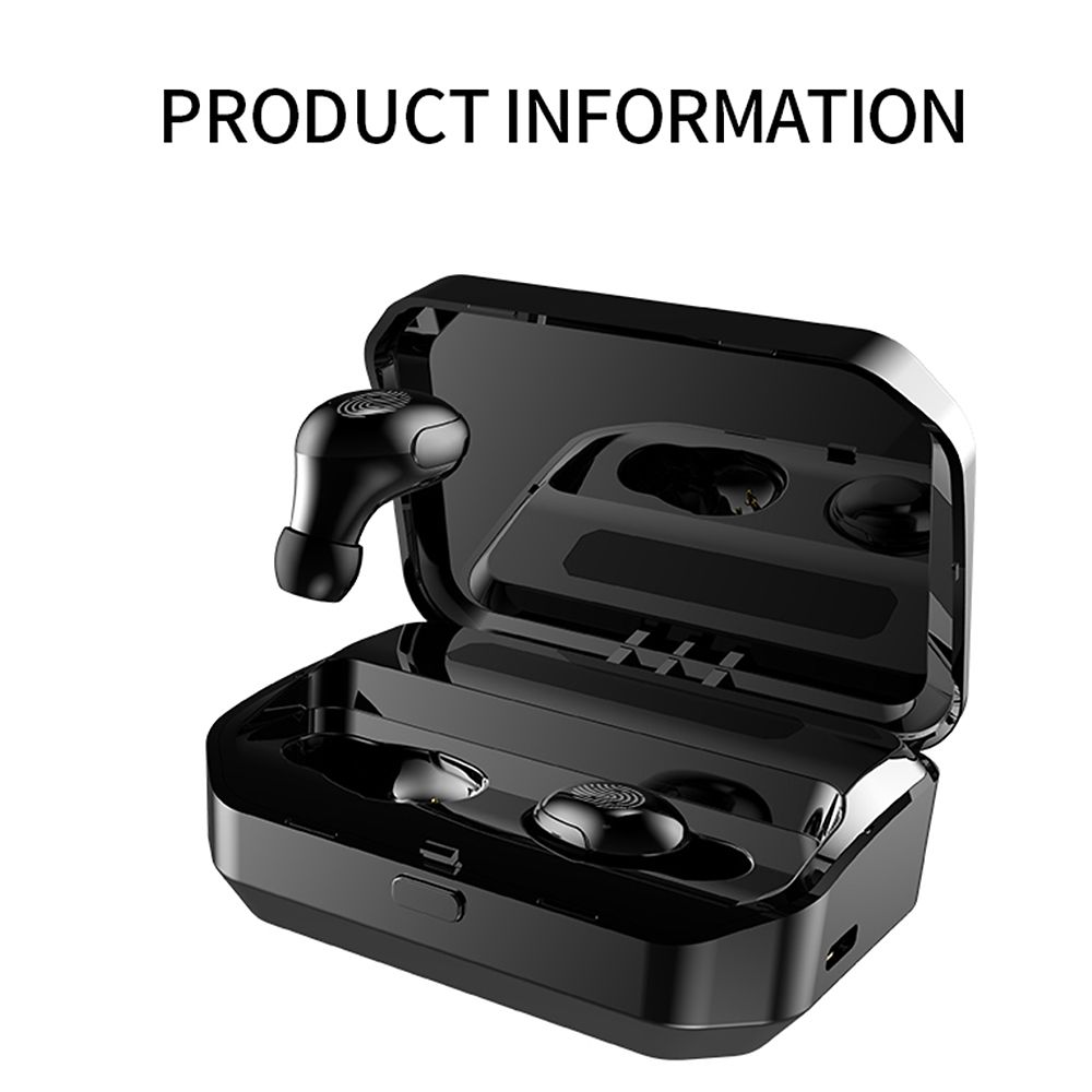 G12 BT5.0 Earphones Fingerprint Touch Control Wireless HiFi Sound Stereo Bass With Mic Handsfree Wireless Mini Earbuds Sports In-ear Headset for iphone Smartphone