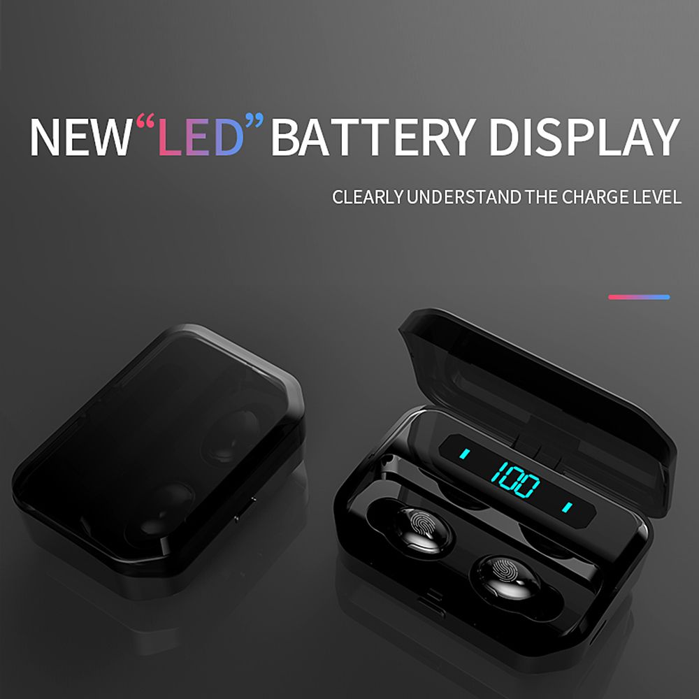 G12 BT5.0 Earphones Fingerprint Touch Control Wireless HiFi Sound Stereo Bass With Mic Handsfree Wireless Mini Earbuds Sports In-ear Headset for iphone Smartphone