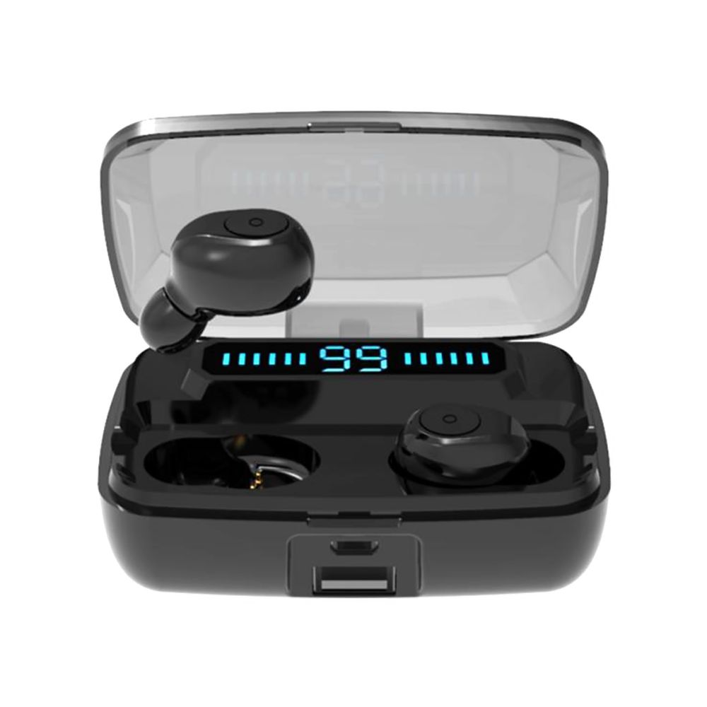 F9 Earphones BT5.0 Wireless Headphones Sweatproof Sports Mini Earbuds Noise Cancelling Gaming Headset LED Digital Display Button Control