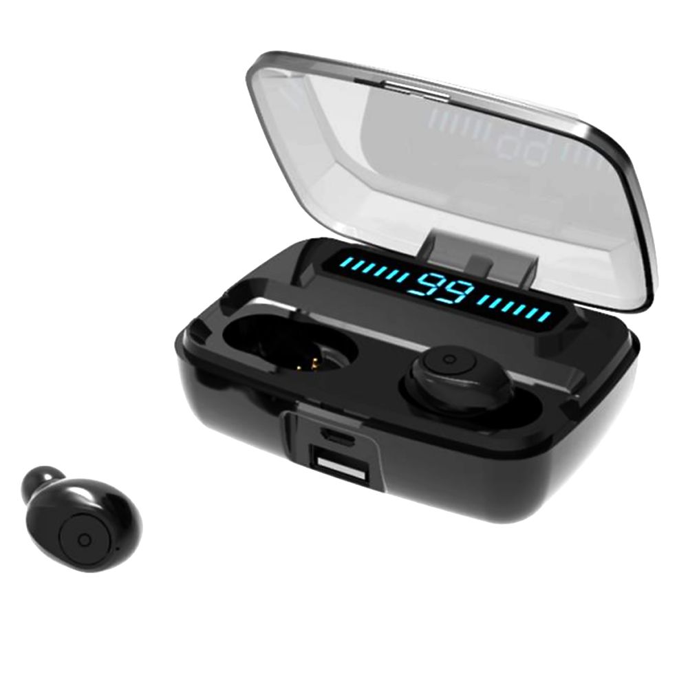 F9 Earphones BT5.0 Wireless Headphones Sweatproof Sports Mini Earbuds Noise Cancelling Gaming Headset LED Digital Display Button Control