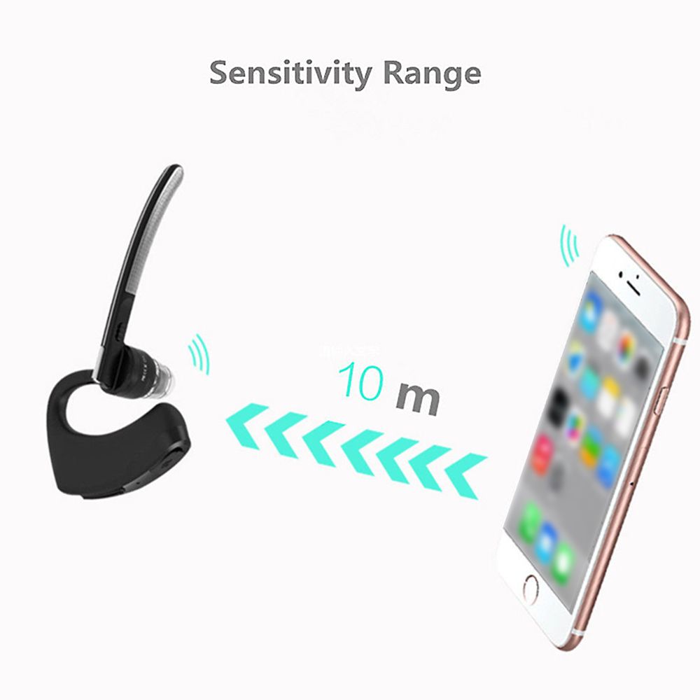 V8 BT Wireless Earphone Business Headset Handsfree Call BT Headphone Driving Sports Earbud With Mic 1pc