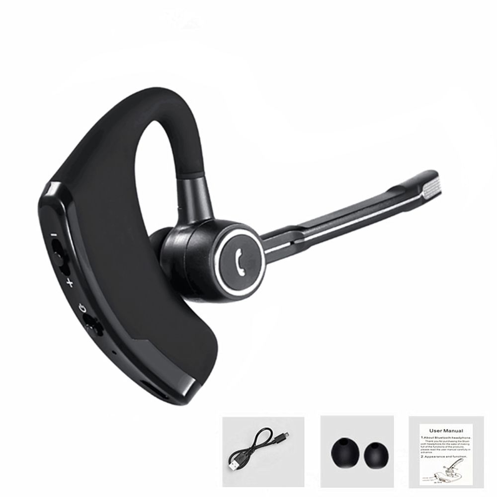 V8S BT In-ear Wireless Earphone Business Headset Handsfree Call BT Headphone Driving Sports Earbud With Mic Ear Hook 1pc