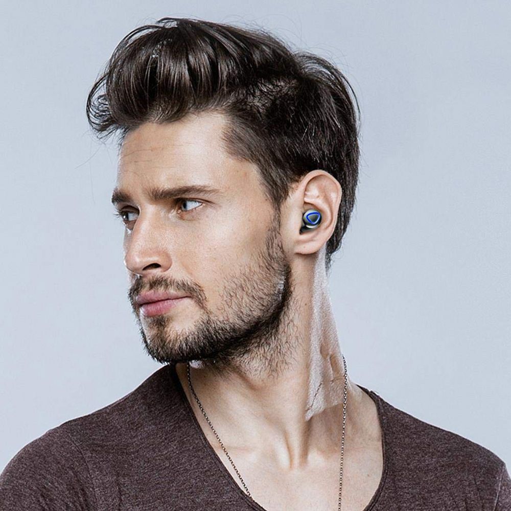 V10 BT 5.0 Wireless Earphones Stereo Wireless Mini Earbuds HiFi Sound Headphones 2400mAh Powerbank Phone Holder No Power Display