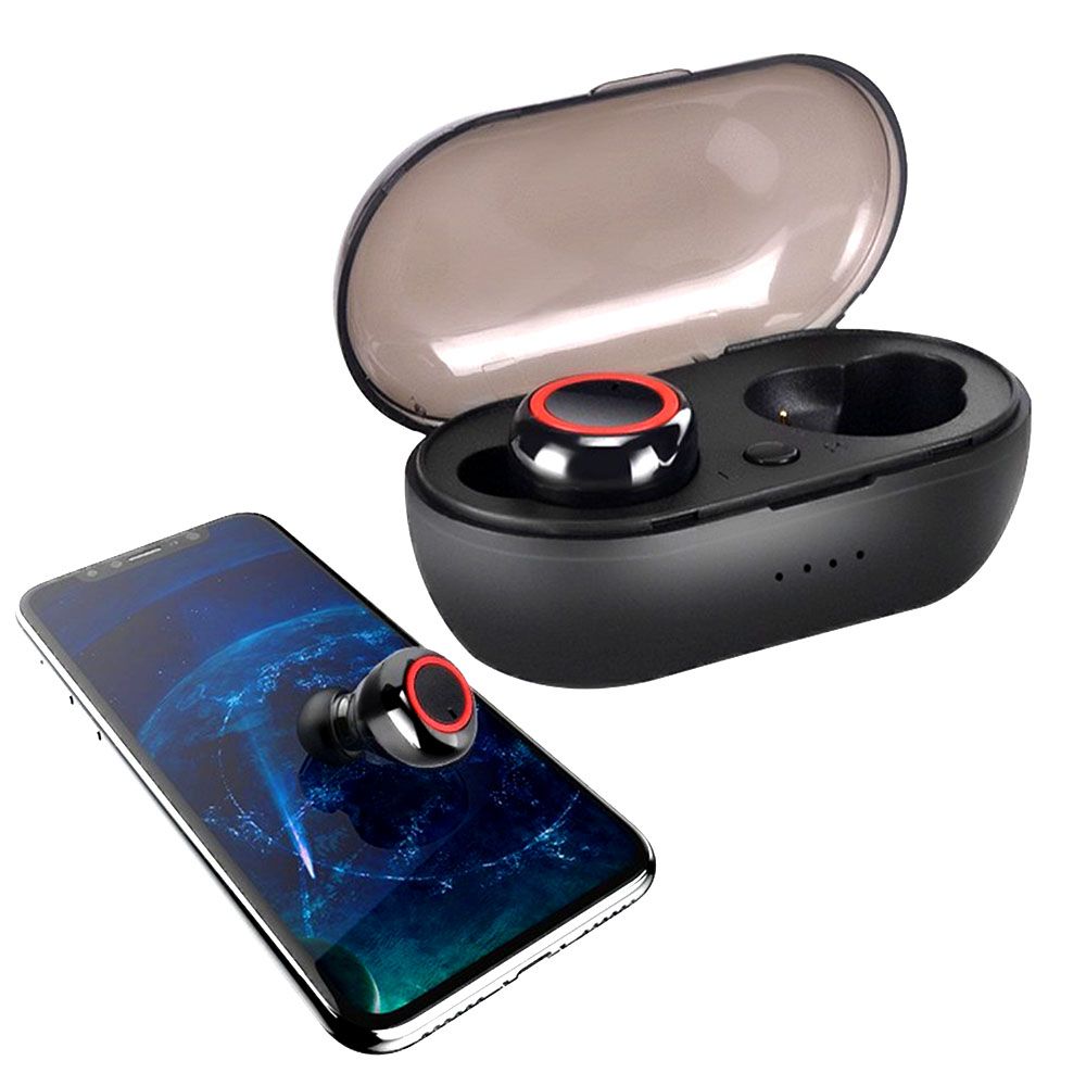 A10 True Wireless Earphones BT V5.0 Stereo Headset Sports Mini Earbuds Handsfree HD Call Headphones With Mic LED Digital Power Display