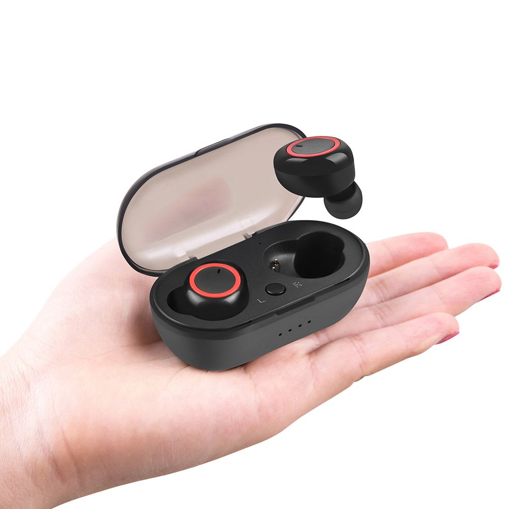 A10 True Wireless Earphones BT V5.0 Stereo Headset Sports Mini Earbuds Handsfree HD Call Headphones With Mic LED Digital Power Display