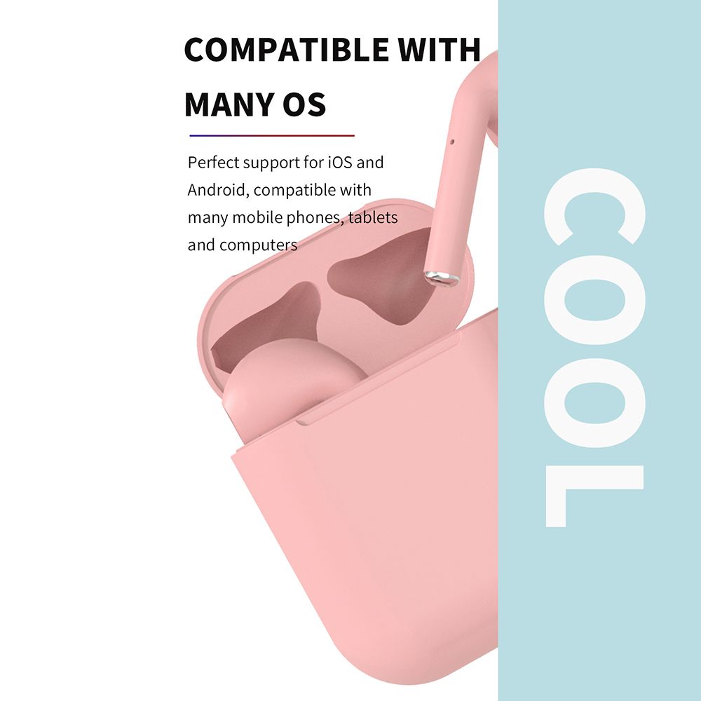 Inpods 12 True Wireless Earphones BT5.0 Popup Touch Control Wireless Headset Sports Earbuds For Android iOS Smarthpone