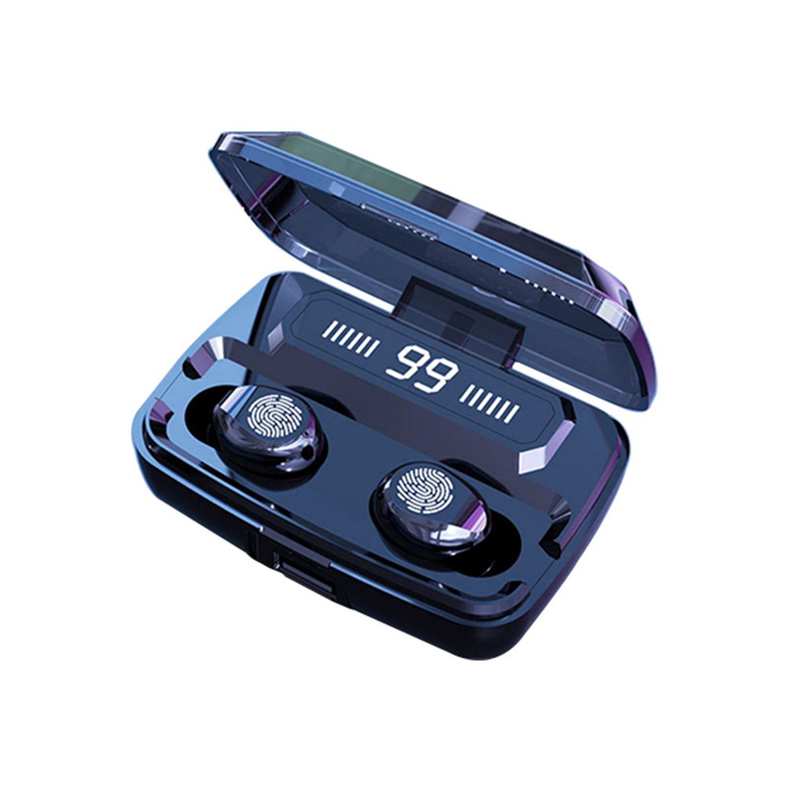 F9 In-Ear BT Earphones with Stereo Sound Noise Reduction Waterproof Sport Earbuds with LED-Digital Display Touch-Control Headphones HD Call Earbuds with MIC Compatible with iOS Android