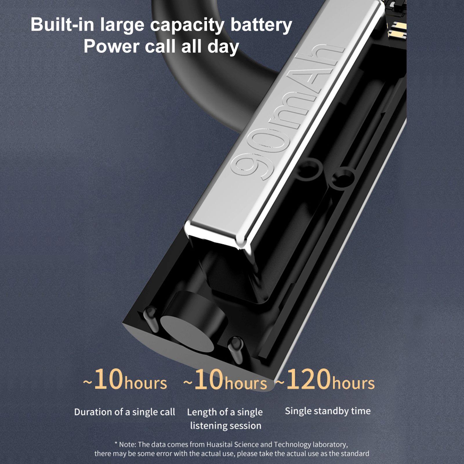 K3 BT5.0 Business Headset Wireless Earpiece Single Earhook With Charging Box Mic Led Display Earphones CVC Noise Cancelling Headphone Hands-Free Earphone 500mAh Battery for Business/Work/Driving/Office