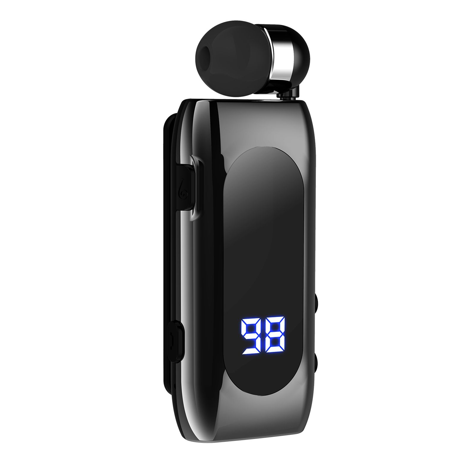 K55 Wireless Business BT5.2 Headset in-Ear Retractable Earphone Hands-free Sport Driver Earphone Telescopic Clip on Stereo Earbud With Mic