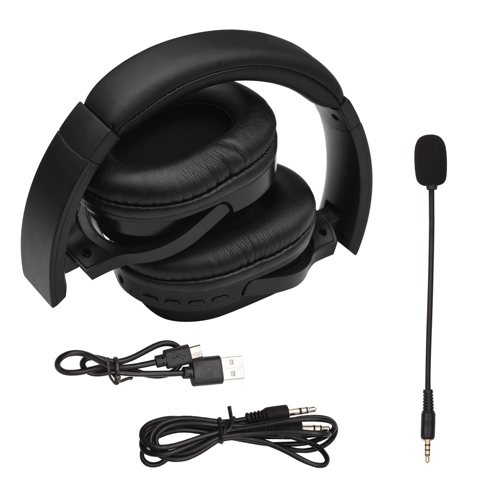 OY713 Over Ear Music Headset Wireless BT5.0 Headphones Call Center Earphone with Microphone Support Earphone Monitor AUX IN TF Card MP3 Player Adjustable Headband