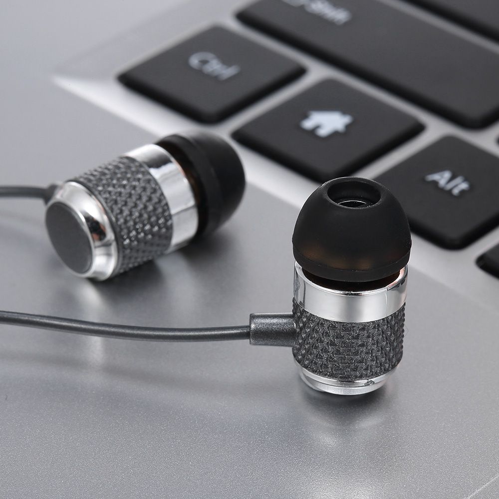 3.5mm Wired Headphone In-Ear Headset Stereo Music Smart Phone Earphone Earpiece Hands-free with Microphone