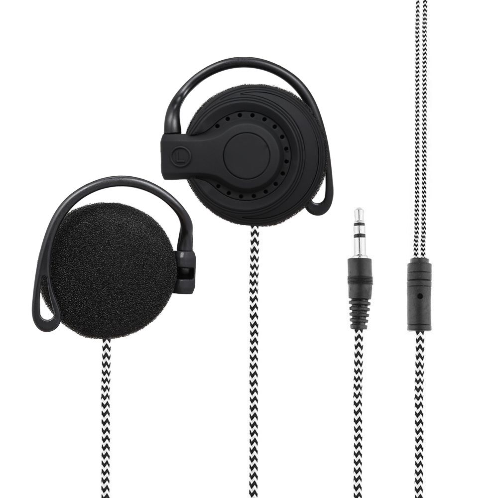 3.5mm Wired Gaming Headset On-Ear Sports Headphones Ear-hook Music Earphones for Smartphones Tablet Laptop Desktop PC