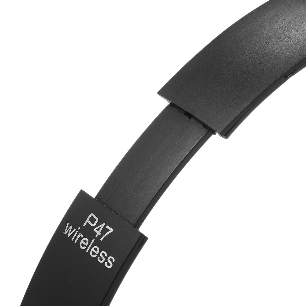P47 Wireless Bluetooth 4.1 Headphones Foldable Over Ear Headset 3.5mm Muisc Earphone FM Radio TF Card Slot Hands-free w/ Mic