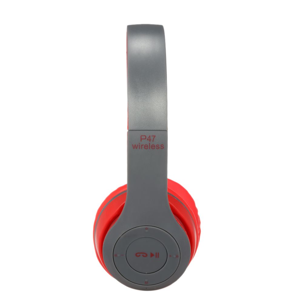 P47 Wireless Bluetooth 4.1 Headphones Foldable Over Ear Headset 3.5mm Muisc Earphone FM Radio TF Card Slot Hands-free w/ Mic