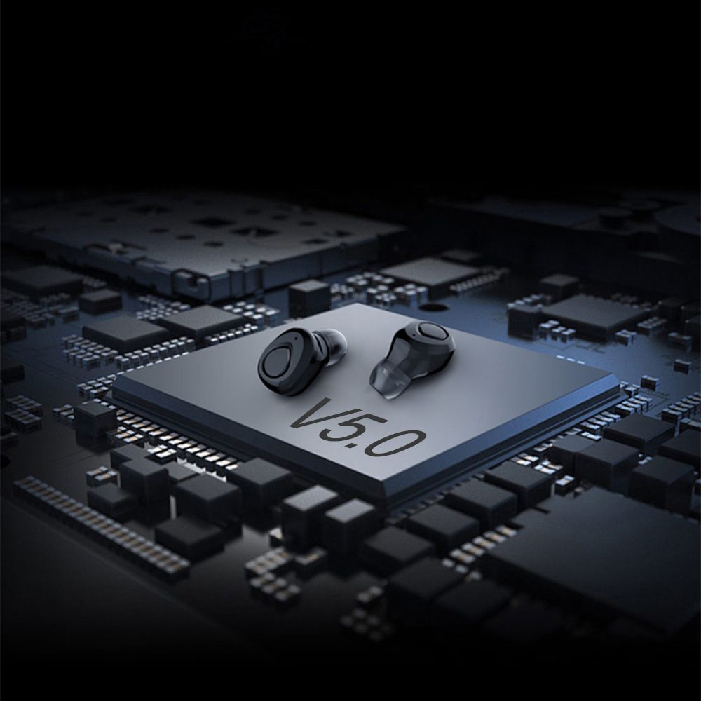 X18 Bluetooth 5.0 True Wireless Headphones Mini Earbuds In-ear Music Earphones Sports Headset CVC6.0 Noise Reduction with Mic Charging Case