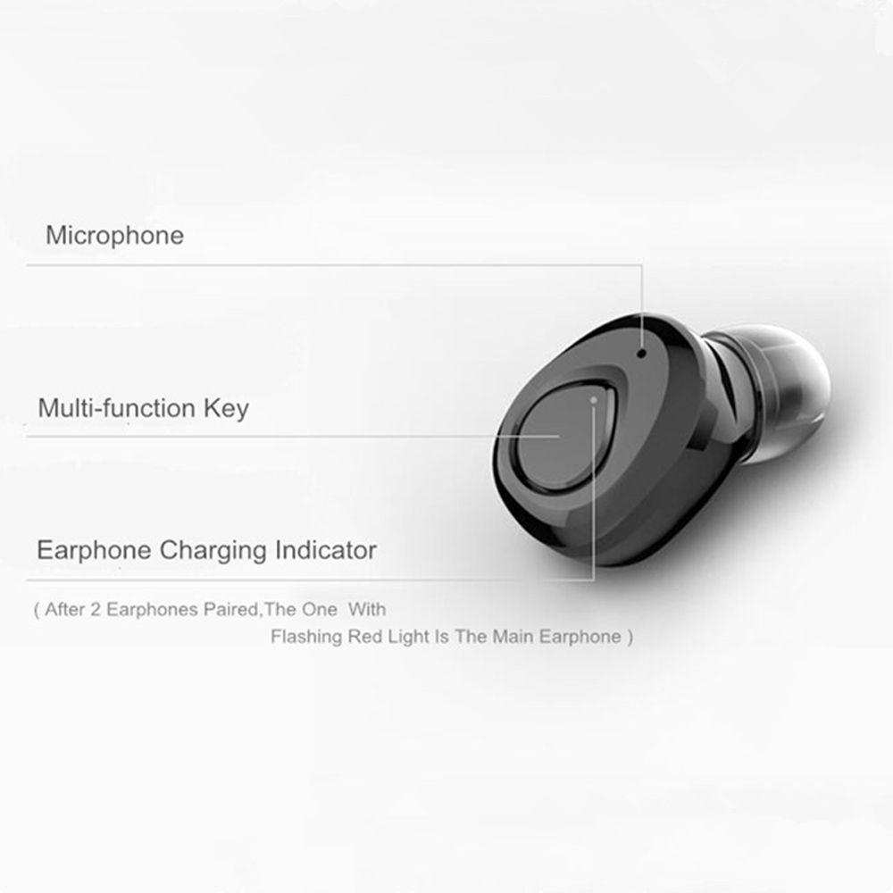 X18 Bluetooth 5.0 True Wireless Headphones Mini Earbuds In-ear Music Earphones Sports Headset CVC6.0 Noise Reduction with Mic Charging Case
