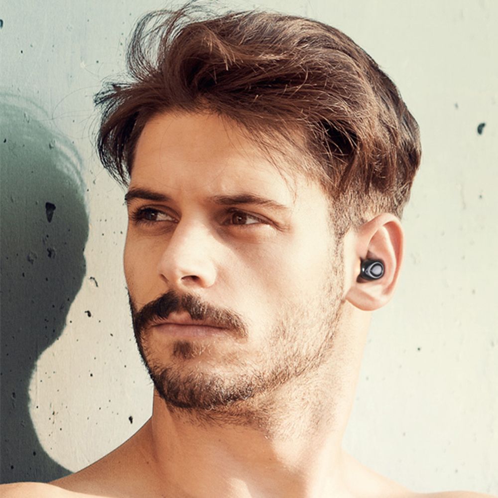X18 Bluetooth 5.0 True Wireless Headphones Mini Earbuds In-ear Music Earphones Sports Headset CVC6.0 Noise Reduction with Mic Charging Case