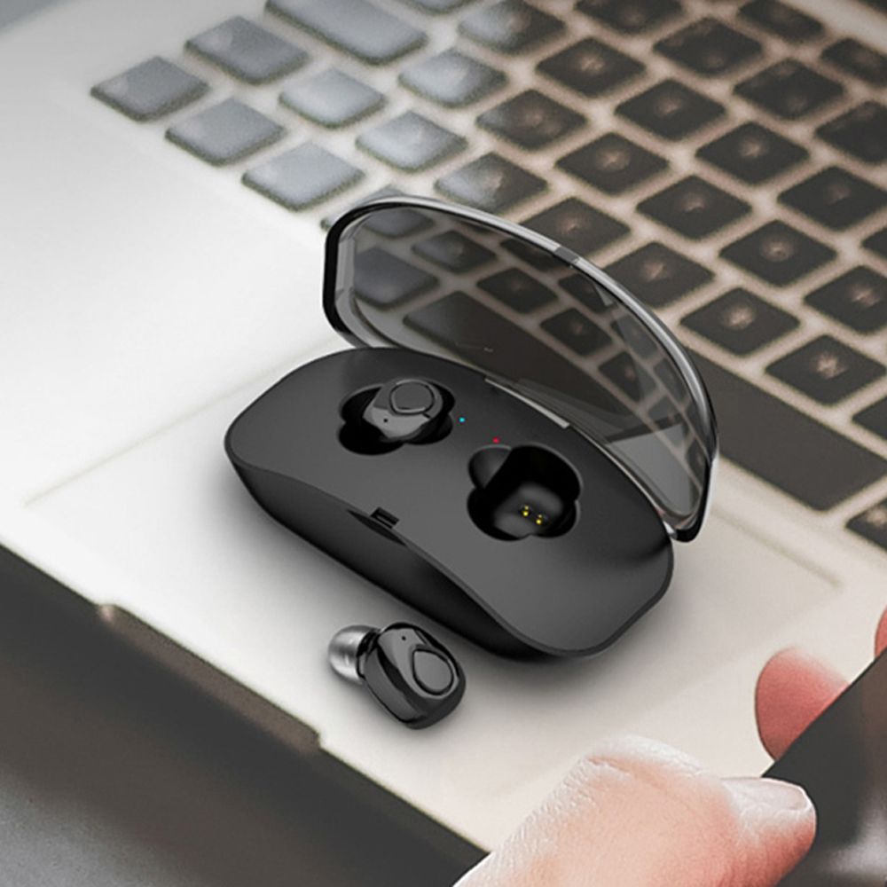X18 Bluetooth 5.0 True Wireless Headphones Mini Earbuds In-ear Music Earphones Sports Headset CVC6.0 Noise Reduction with Mic Charging Case