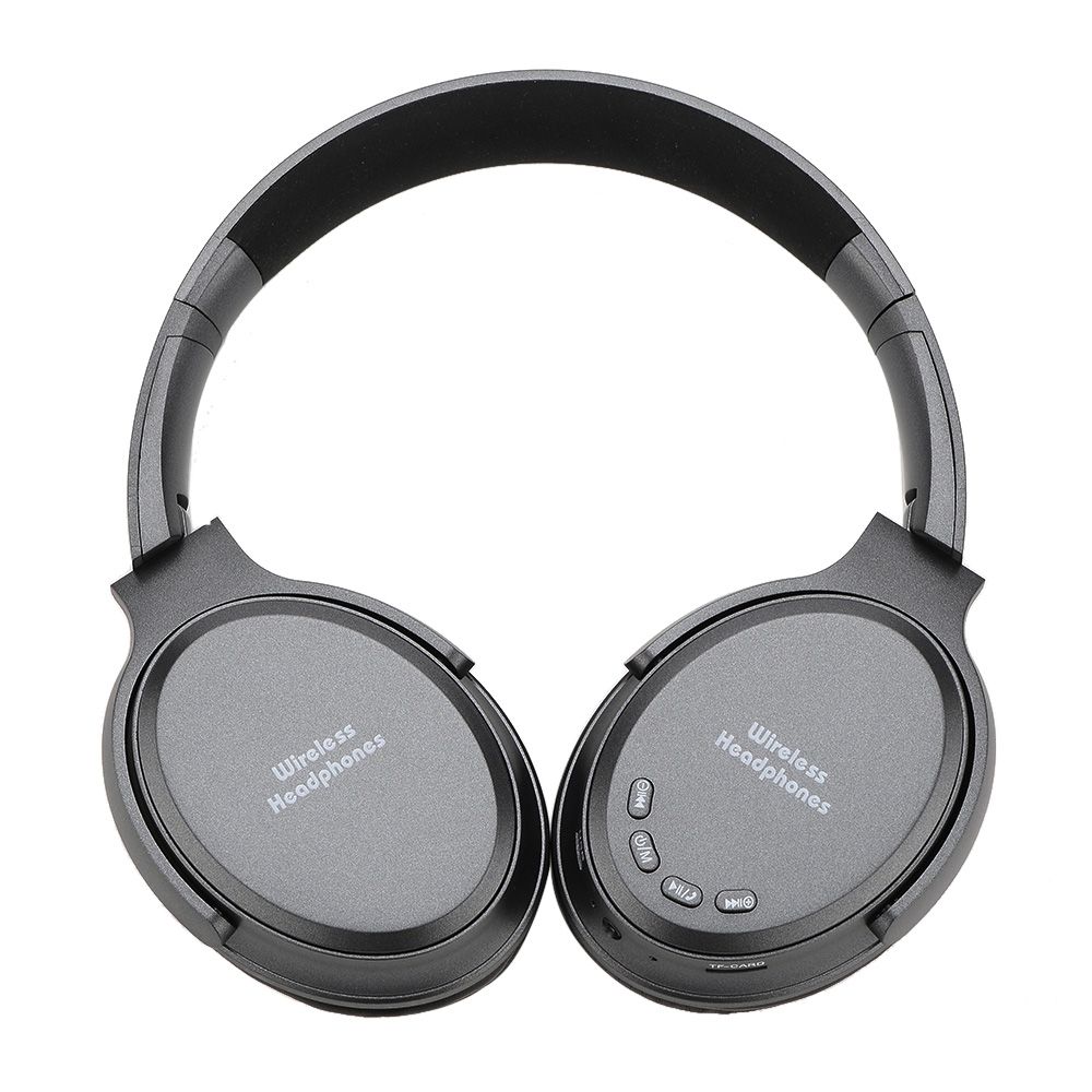 BT 5.0 On Ear Headphones with Mic Portable Foldable Headset Stereo Bass Earphones Adjustable Headband TF Card Slot AUX IN FM Radio