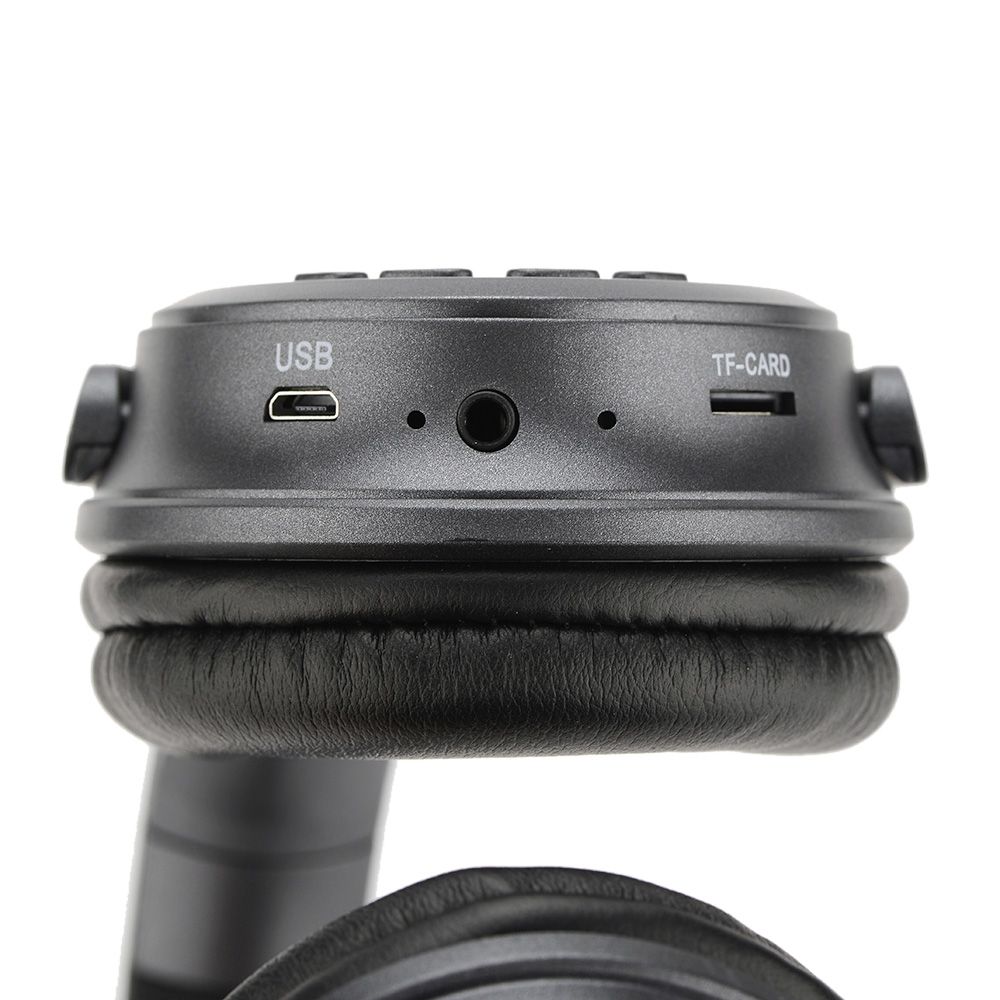BT 5.0 On Ear Headphones with Mic Portable Foldable Headset Stereo Bass Earphones Adjustable Headband TF Card Slot AUX IN FM Radio