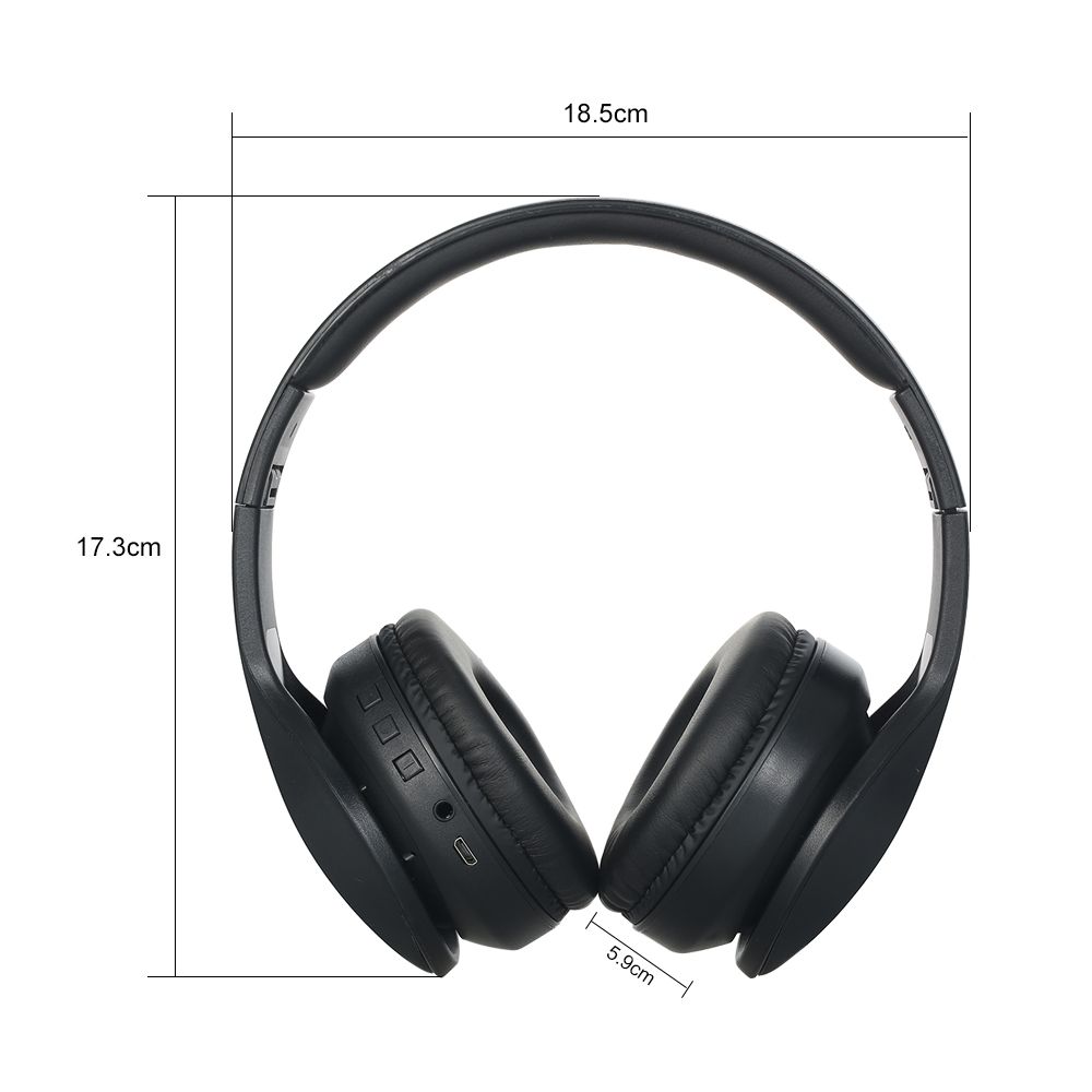 OY712 Bluetooth 5.0 Wireless Headphones Noise Cancelling Over Ear Gaming Headset AUX IN Foldable Ear Cups with Built-in Microphone for Travel Home Office