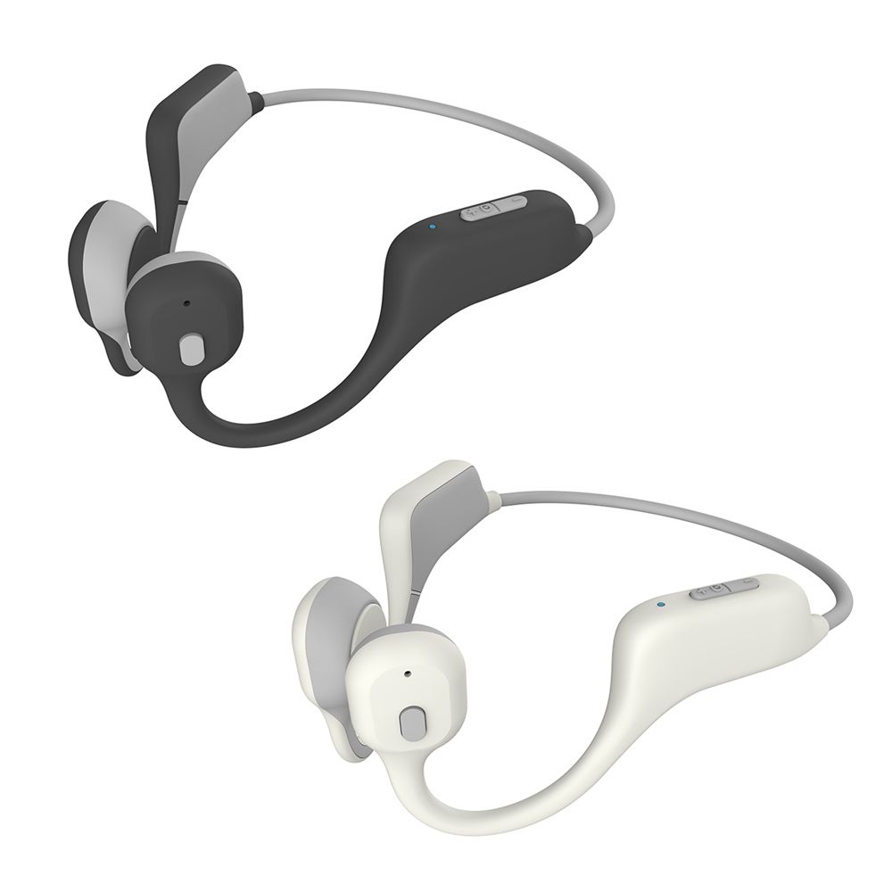 DG08 Wireless Bone Conduction Headphones Bluetooth Sweat Proof with Earbuds Outdoor Sports Headset USB Charging Earphone with Microphone for Driving Cycling Running Gym