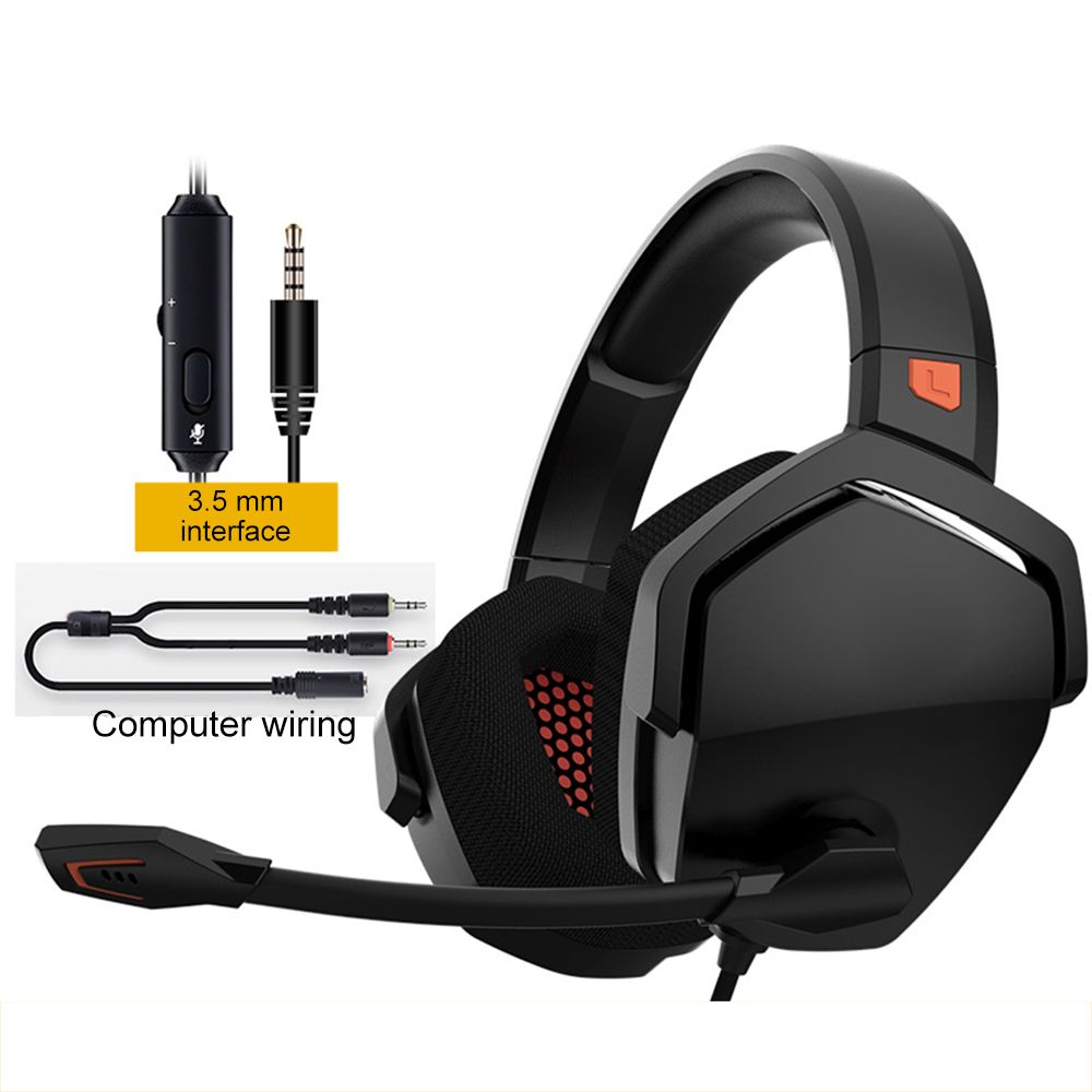 N16 Over Ear Gaming Headset Noise Cancelling Headphones with Microphone 3.5mm Wired Gaming Earphone for PS4 PC Computer Laptop Mobile Phone