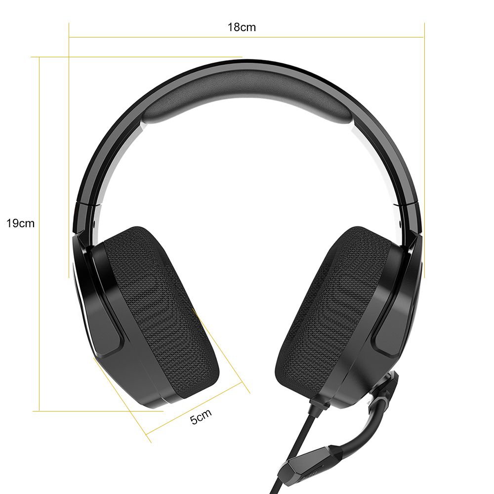 N16 Over Ear Gaming Headset Noise Cancelling Headphones with Microphone 3.5mm Wired Gaming Earphone for PS4 PC Computer Laptop Mobile Phone