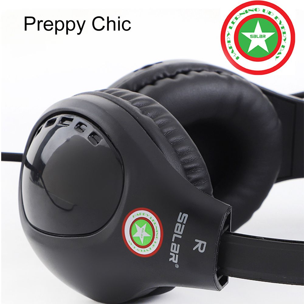 A566H Computer Wired Headphone Student Lightweight Noise Cancelling Headset with Microphone for Online Study Education Test