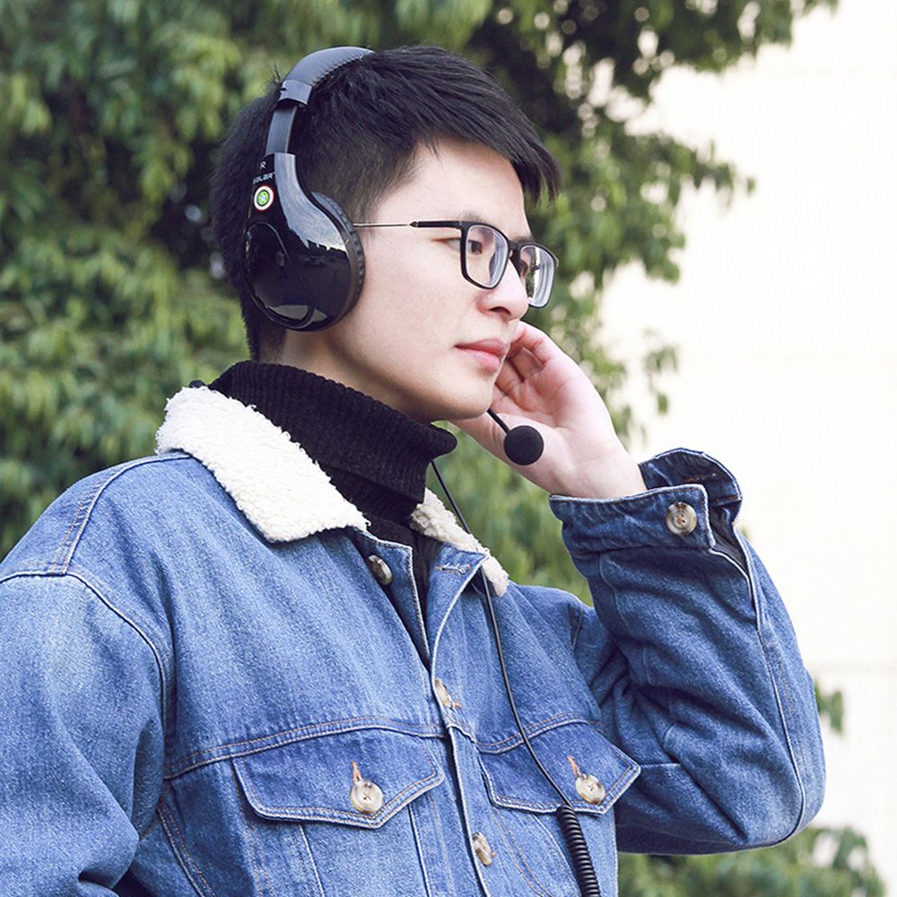 A566H Computer Wired Headphone Student Lightweight Noise Cancelling Headset with Microphone for Online Study Education Test