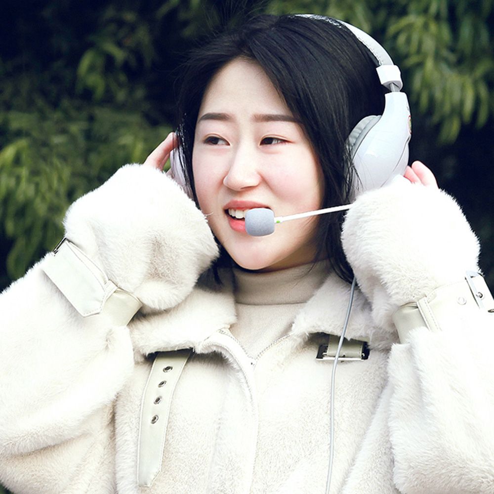 A566H Computer Wired Headphone Student Lightweight Noise Cancelling Headset with Microphone for Online Study Education Test