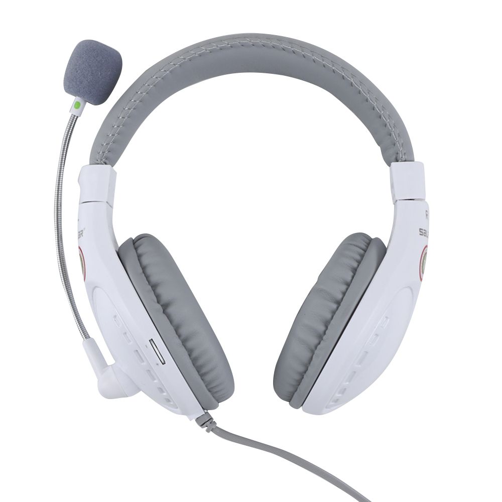 A566H Computer Wired Headphone Student Lightweight Noise Cancelling Headset with Microphone for Online Study Education Test
