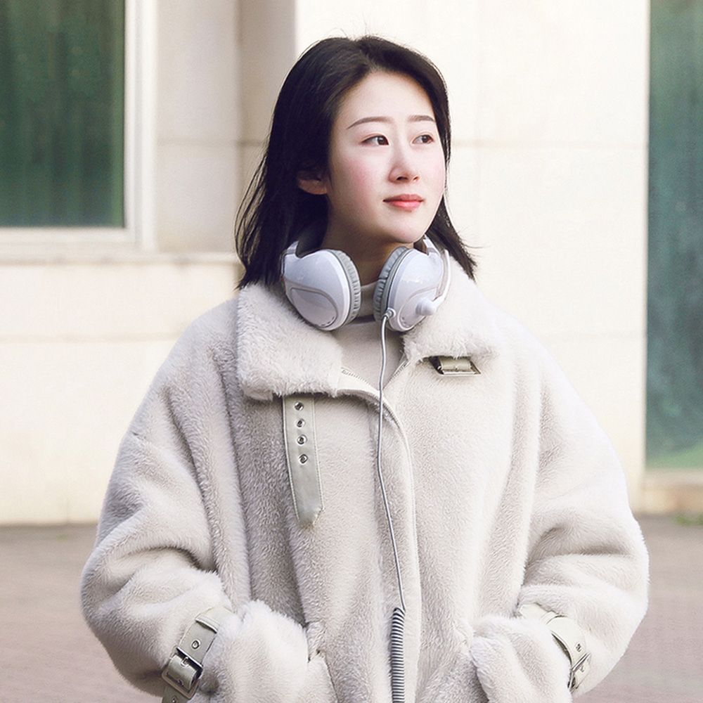 A566H Computer Wired Headphone Student Lightweight Noise Cancelling Headset with Microphone for Online Study Education Test