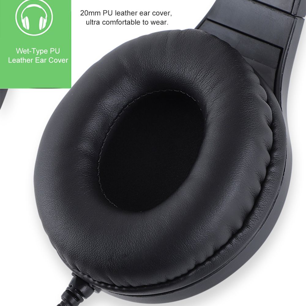A566H Computer Wired Headphone Student Lightweight Noise Cancelling Headset with Microphone for Online Study Education Test