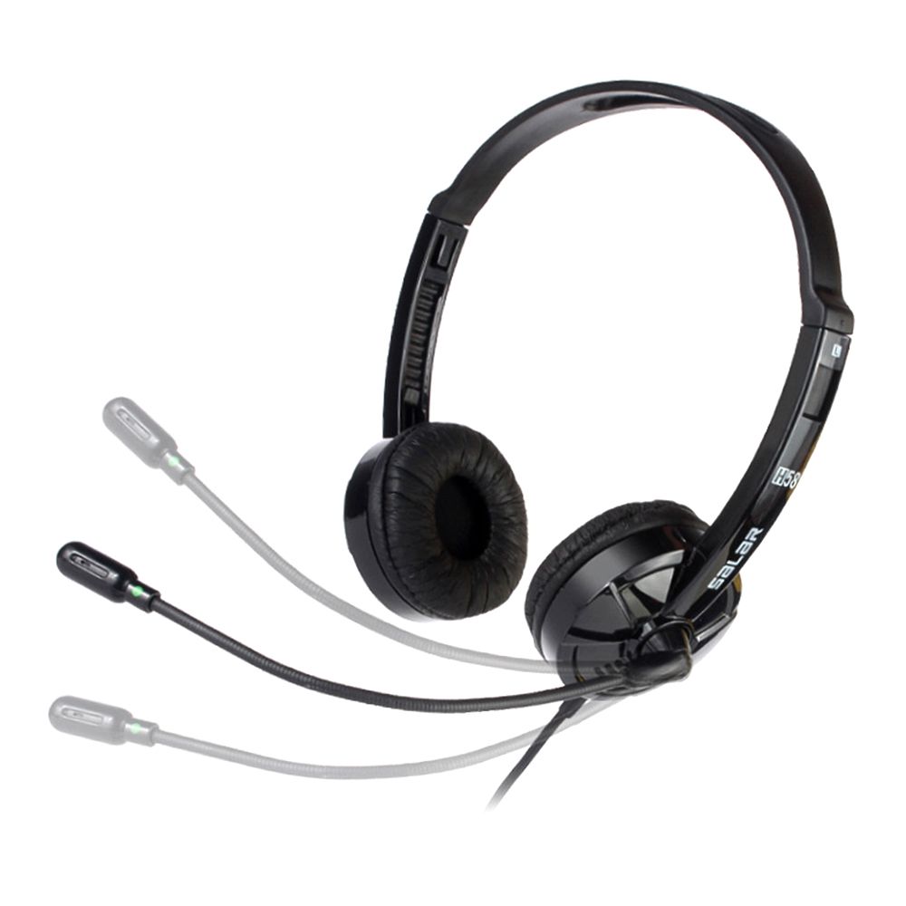 H58 Computer Wired Headphone Office Bussiness Lightweight Noise Cancelling Headset with Microphone