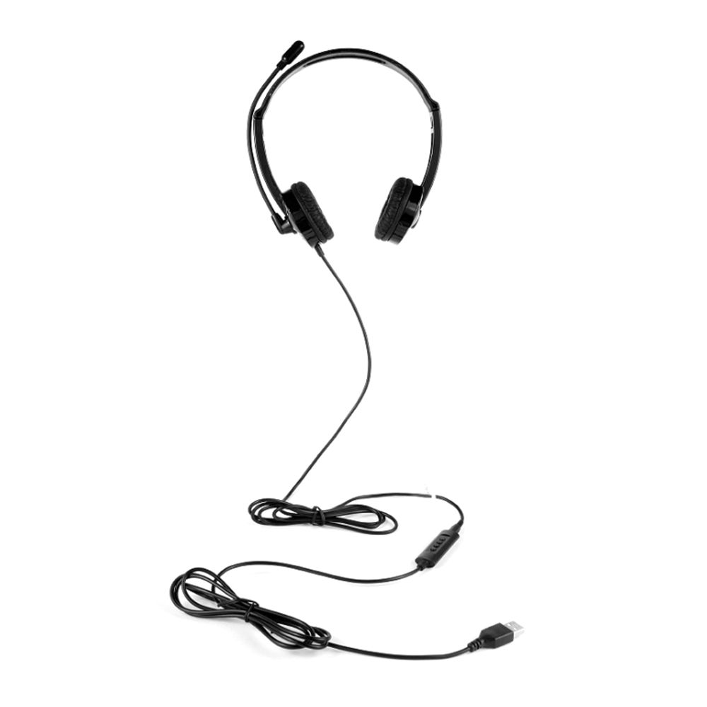 H58 Computer Wired Headphone Office Bussiness Lightweight Noise Cancelling Headset with Microphone