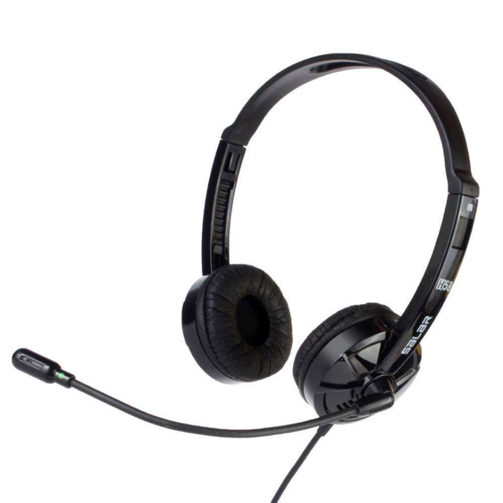 H58 Computer Wired Headphone Office Bussiness Lightweight Noise Cancelling Headset with Microphone