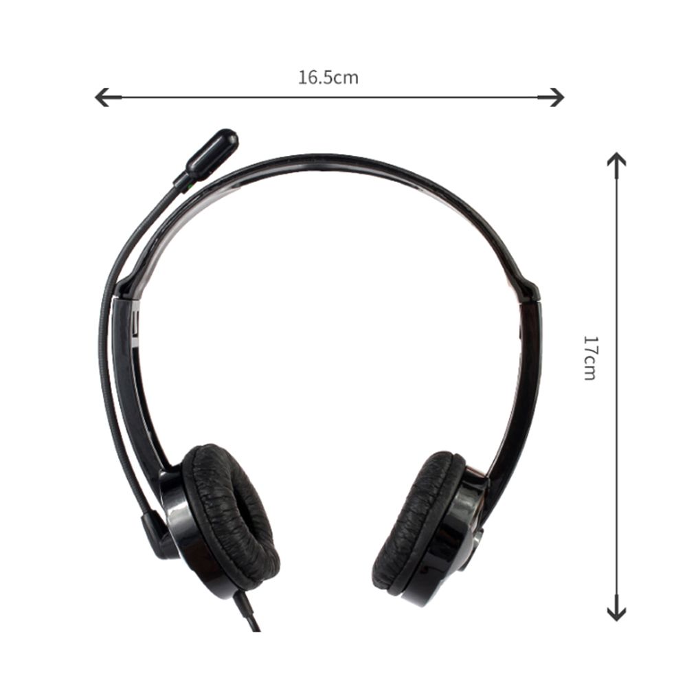 H58 Computer Wired Headphone Office Bussiness Lightweight Noise Cancelling Headset with Microphone