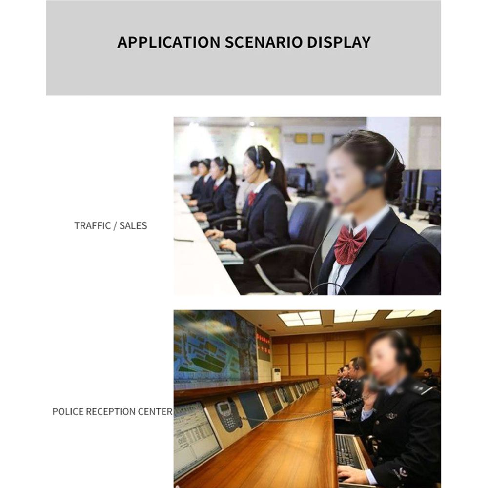 H58 Computer Wired Headphone Office Bussiness Lightweight Noise Cancelling Headset with Microphone