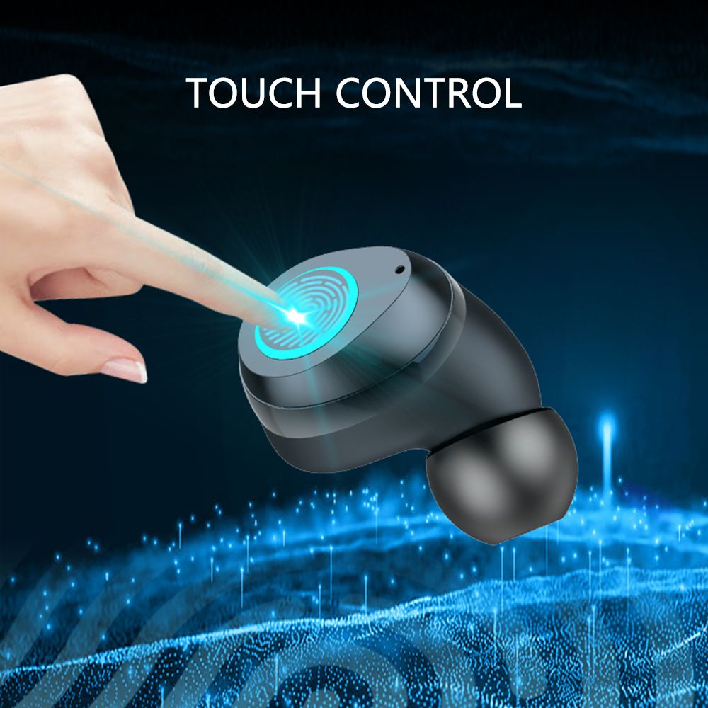 i07 BT5.0 Wireless Headphones Auto Pairing Noise Reduction Touch Control Waterproof Charge Box Digital Display