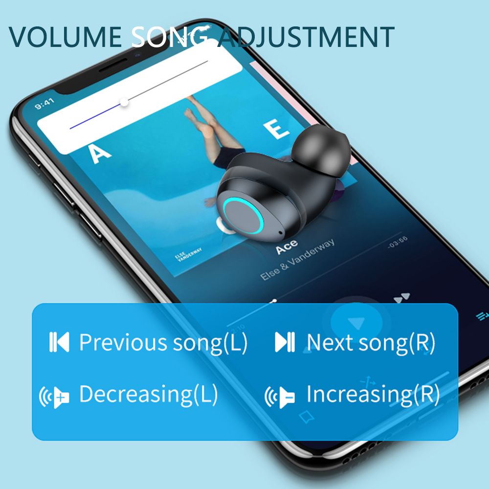 i07 BT5.0 Wireless Headphones Auto Pairing Noise Reduction Touch Control Waterproof Charge Box Digital Display