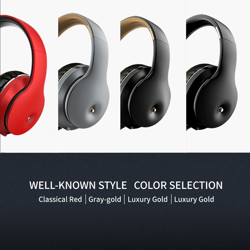 EL-B5 BT5.0 Wireless Headset Adjustable Headband Headset Stereo Sound Dual Microphones (Black & Silver)