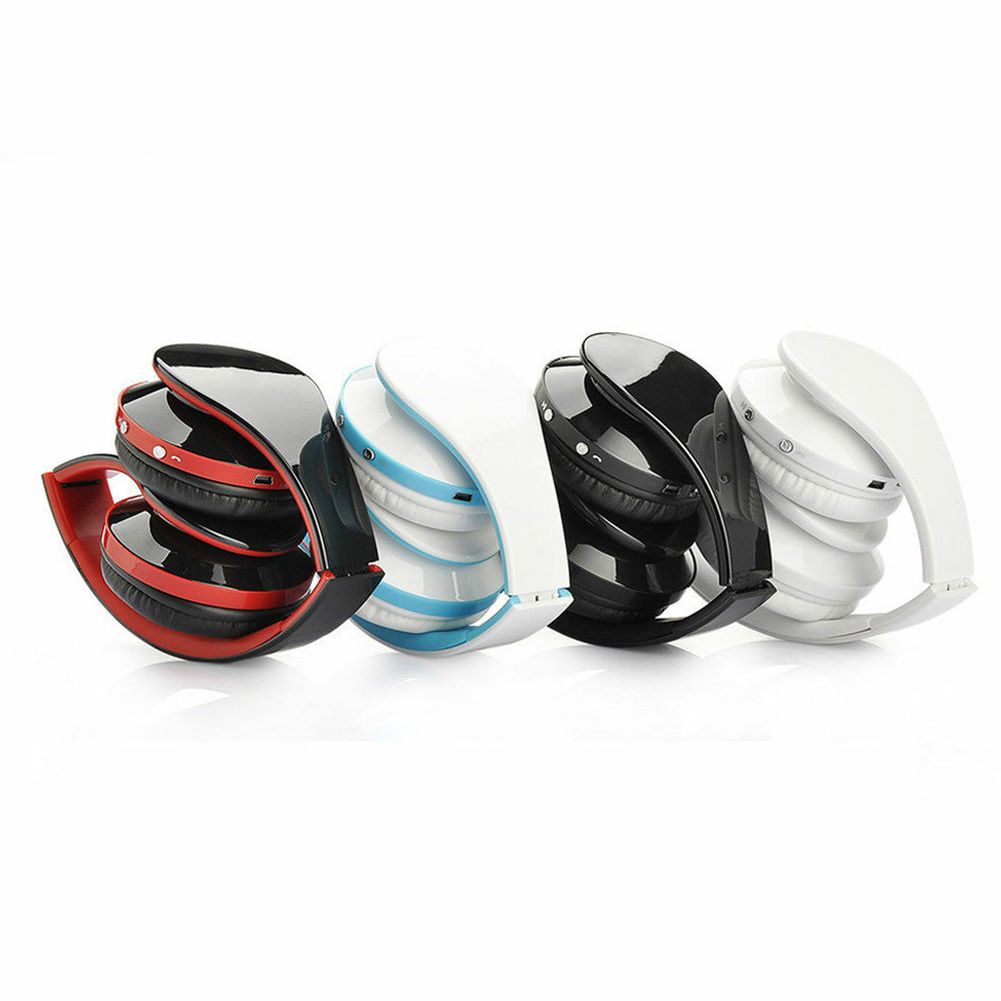 Foldable BT Headphones Stereo BT 3.0 Bass Headsets 3.5mm Wired Earphone Multifunctional Hands-free Earphones