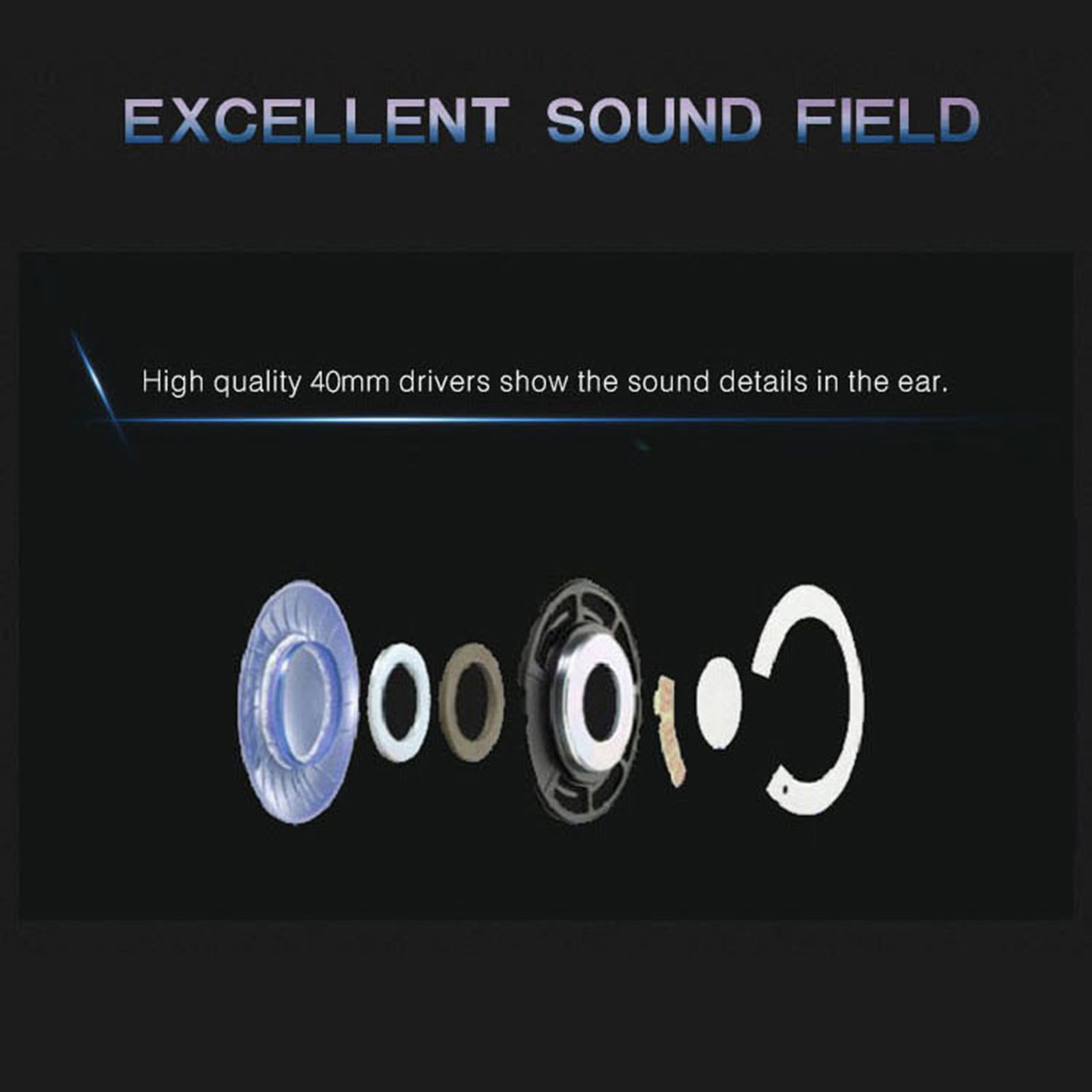 SY755MV Luminous Game Headphone Over-ear Gaming Headset with Microphone PC Gamer 3.5mm Headphones Noise Cancelling Compatible with PS4 Xbox Laptop Computer
