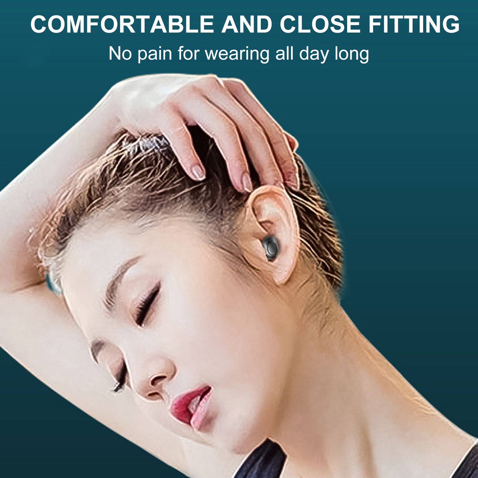 LB60 Bluetooth 5.0 Wireless Headphones In-ear Earbuds with Mic LED Display Waterproof Earphones Sports Headsets for Phone