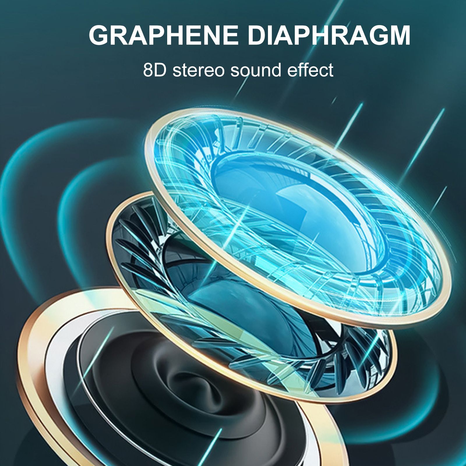 LB60 Bluetooth 5.0 Wireless Headphones In-ear Earbuds with Mic LED Display Waterproof Earphones Sports Headsets for Phone