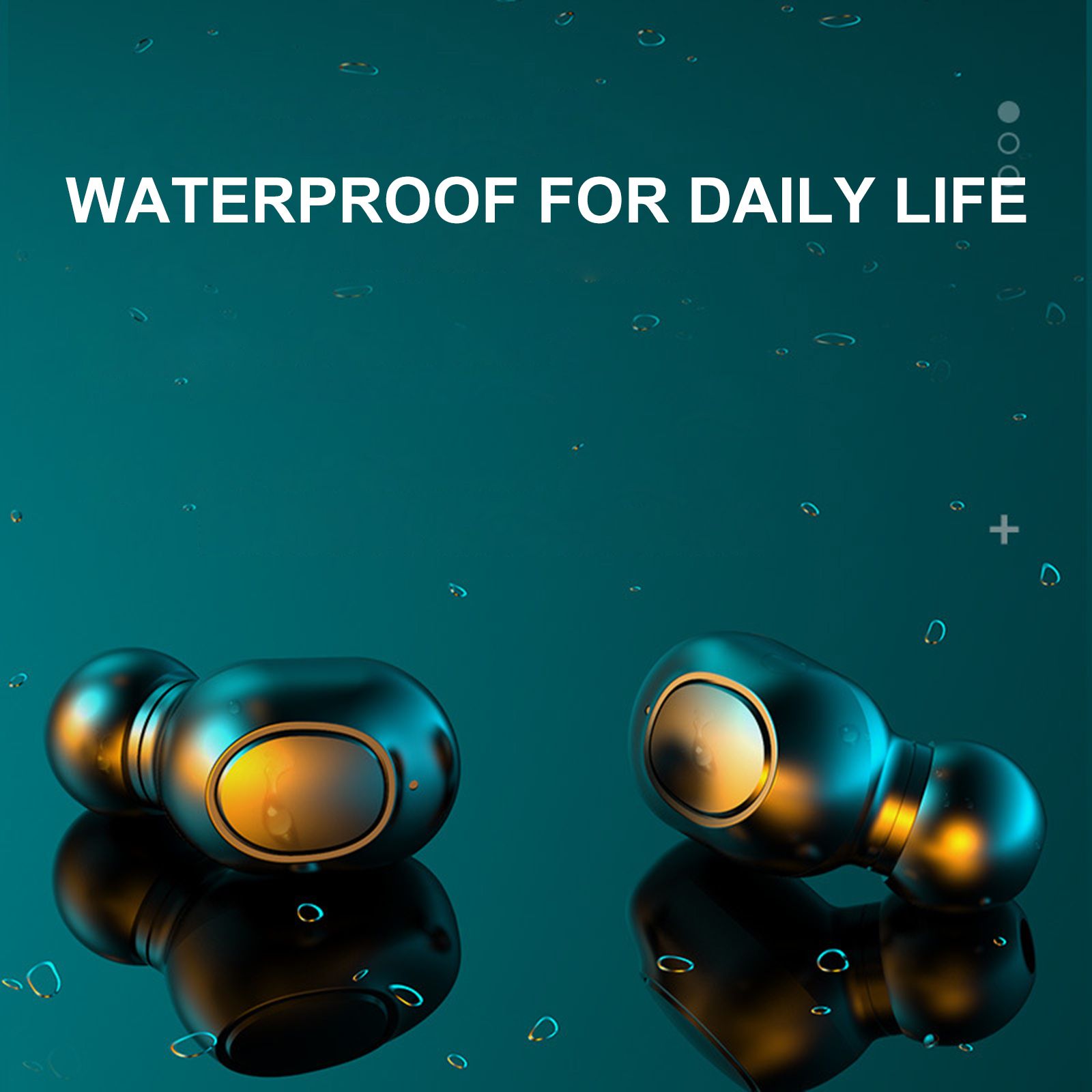 LB60 Bluetooth 5.0 Wireless Headphones In-ear Earbuds with Mic LED Display Waterproof Earphones Sports Headsets for Phone