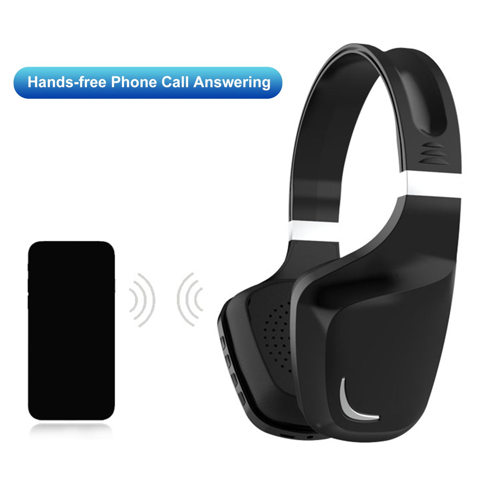 Gaming Headset Earphone Earbud Noise Reduction Stereo Headphone BT5.0 Connection Connecting 3.5mm Port Wired Earphone Volume Adjustable USB Chargeing Port Powered Operated Built-in 300mAh High Capacity Rechargeable Cell for Computer Laptop E-sports Porta