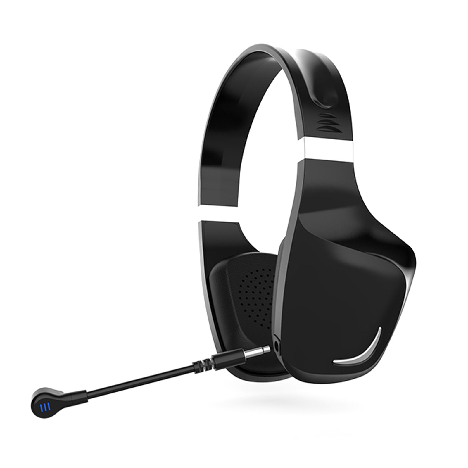 Gaming Headset Earphone Earbud Noise Reduction Stereo Headphone BT5.0 Connection Connecting 3.5mm Port Wired Earphone Volume Adjustable USB Chargeing Port Powered Operated Built-in 300mAh High Capacity Rechargeable Cell for Computer Laptop E-sports Porta